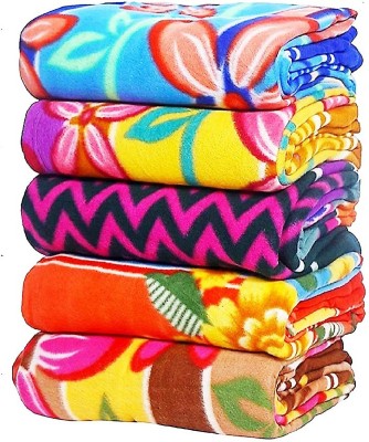 kumar creation Printed Single Fleece Blanket(Microfiber, Multicolor, Pink, Red, Maroon, Purple, Blue)
