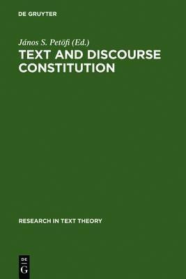 Text and Discourse Constitution(English, Hardcover, unknown)