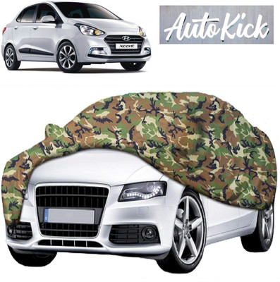 AutoKick Car Cover For Hyundai Xcent (With Mirror Pockets)(Multicolor)