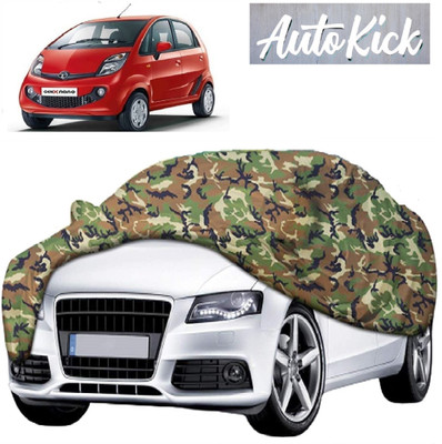 AutoKick Car Cover For Tata Nano Genx (With Mirror Pockets)(Multicolor)