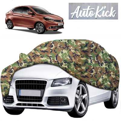 AutoKick Car Cover For Tata Tigor (With Mirror Pockets)(Multicolor)