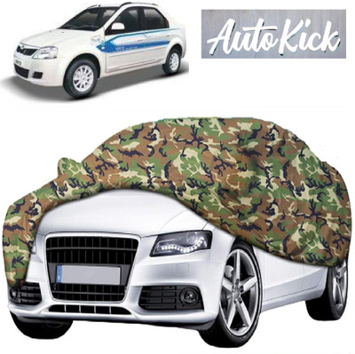 AutoKick Car Cover For Mahindra e-Verito (With Mirror Pockets)(Multicolor)