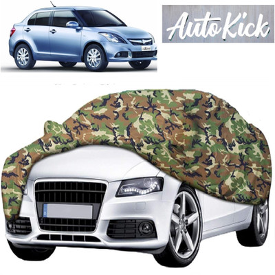 AutoKick Car Cover For Maruti Suzuki Swift Dzire (With Mirror Pockets)(Multicolor)