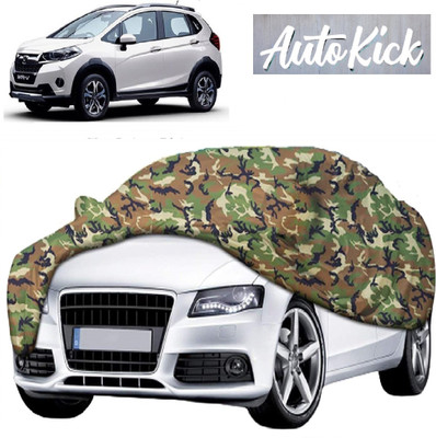 AutoKick Car Cover For Honda WRV (With Mirror Pockets)(Multicolor)