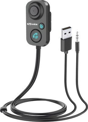 Portronics v5.0 Car Bluetooth Device with Transmitter, Audio Receiver(Black)