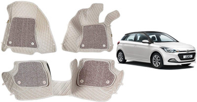 AYW Leatherite 7D Mat For  Hyundai i20(Beige)