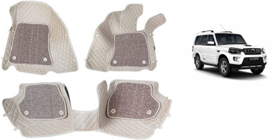 MATIES Leatherite 7D Mat For  Mahindra New Scorpio(Beige)
