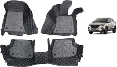 MATIES Leatherite 7D Mat For  Hyundai Creta(Black)