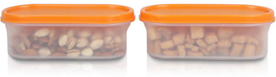 Cutting EDGE Polypropylene Grocery Container  - 525 ml(Pack of 2, Orange)