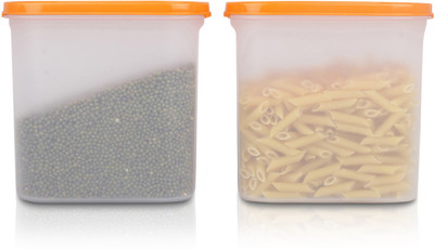 Cutting EDGE Polypropylene Grocery Container  - 1800 ml(Pack of 2, Orange)
