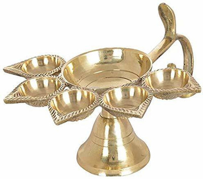 NAVYAKSH Brass Table Diya(Height: 5 inch)