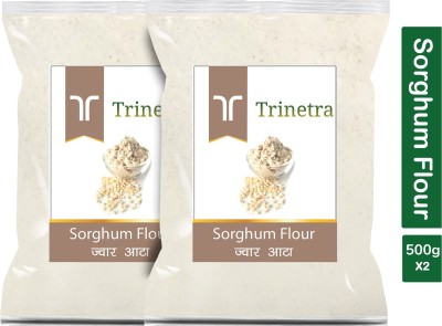 Trinetra Best Quality Sorghum Flour / Jowar Atta 500g Pack of 2(1 kg, Pack of 2)