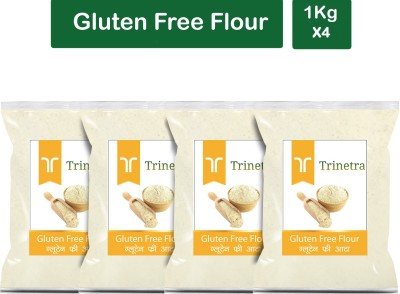 Trinetra Best Quality Gluten Free Flour / Gluten Free Atta 1Kg Pack of 4(4 kg, Pack of 4)