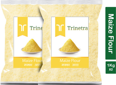 Trinetra Best Quality Corn Flour / Makka Atta 1Kg Pack of 2(2 kg, Pack of 2)