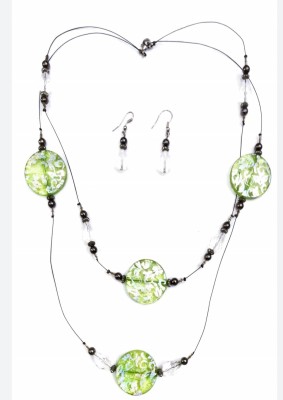 Maulik B Mehta Plastic Green Jewellery Set(Pack of 1)