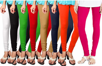 lifeneeds Churidar  Western Wear Legging(Multicolor, Solid)