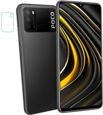 Min Back Camera Lens Glass Protector for Poco M3(Pack of: 1)