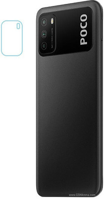 Min Back Camera Lens Glass Protector for Poco M3(Pack of: 1)
