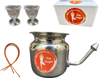 The Yogis Steel Multicolor Neti Pot(500 ml)