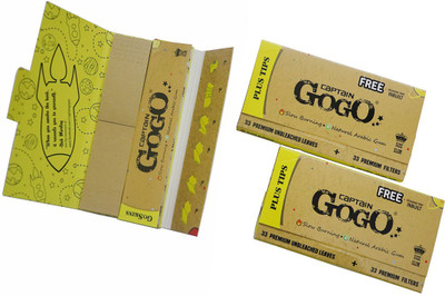 VYXOO Premium Gogo Paper with Crushing Tray Unruled King Size 13 gsm Paper Roll(Set of 3, Brown)