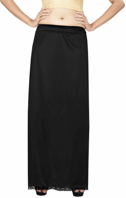 FIRSTSAARI Petticoat black Pure Satin Petticoat(Free)
