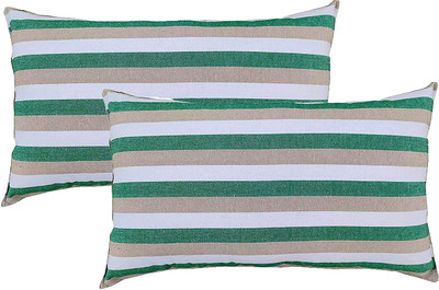 NIVEDHA MATTRESS Cotton Stripes Sleeping Pillow Pack of 2(Multicolor)
