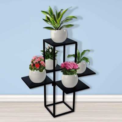 TrustBasket Olive Planter Stand Plant Container Set(Metal)