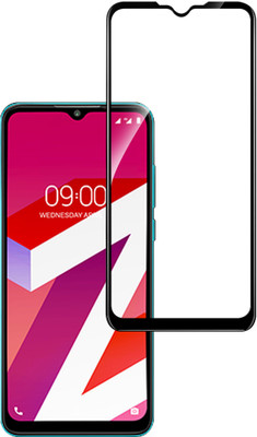 HUPSHY Edge To Edge Tempered Glass for Lava Z4(Pack of 1)