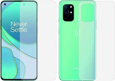 RUNEECH Front and Back Screen Guard for OnePlus 8T, 1+8T(Pack of 2)