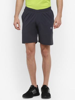 Alan Jones Solid Men Grey Sports Shorts