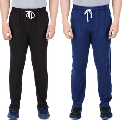 Guide Solid Men Black, Blue Track Pants