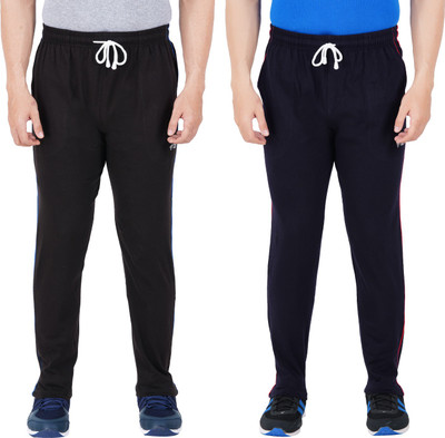 Guide Solid Men Black, Dark Blue Track Pants