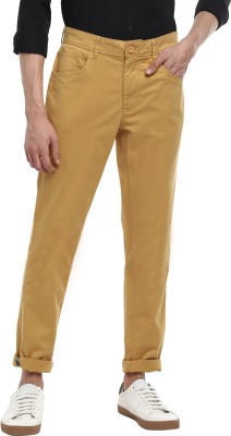 RED CHIEF Regular Fit Men Yellow Trousers