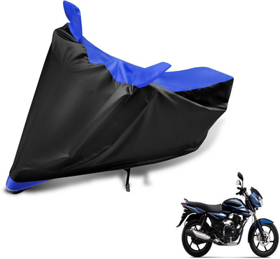AUTYLE Two Wheeler Cover for Bajaj(Discover 135, Black, Blue)