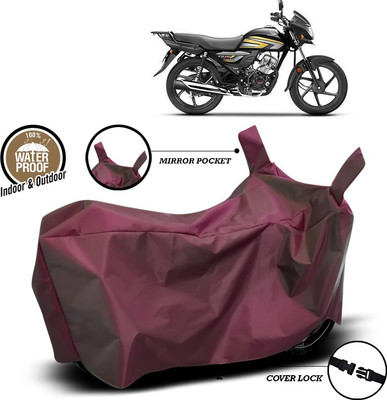 ANTHUB Waterproof Two Wheeler Cover for Honda(CD 110 Dream, Maroon)