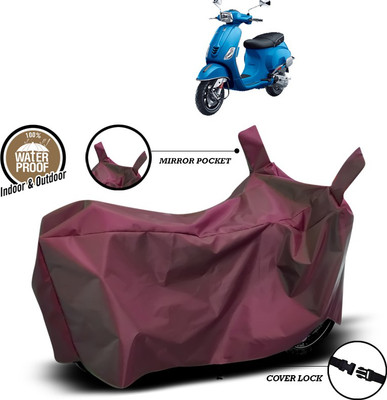 ANTHUB Waterproof Two Wheeler Cover for Suzuki(New Access 125, Maroon)