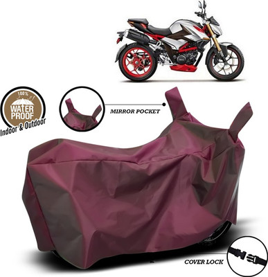 SEBONGO Waterproof Two Wheeler Cover for Hero(Maroon)