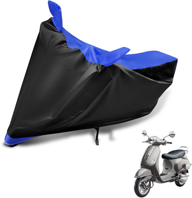 MOCKHE Two Wheeler Cover for Vespa(Vespa VXL 125, Black, Blue)