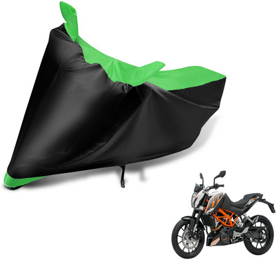 MOCKHE Two Wheeler Cover for KTM(Duke 390, Black, Green)