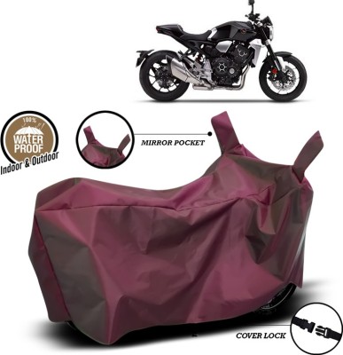 SEBONGO Waterproof Two Wheeler Cover for Honda(CBR 1000RR, Maroon)