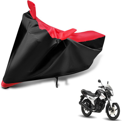 Auto Hub Two Wheeler Cover for Yamaha(SZ R, Black, Red)