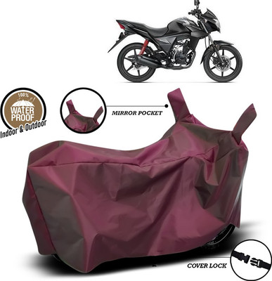 ANTHUB Waterproof Two Wheeler Cover for Honda(CB Twister, Maroon)