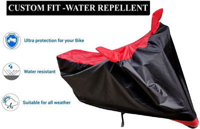 MOCKHE Two Wheeler Cover for TVS(Apache RR 310, Black, Red)