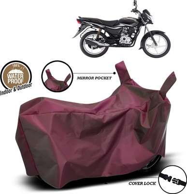 SEBONGO Waterproof Two Wheeler Cover for Bajaj(Platina 100 DTS-i, Maroon)