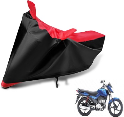 Auto Hub Two Wheeler Cover for Mahindra(Stallio, Black, Red)