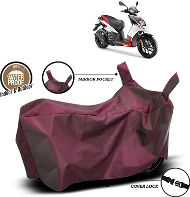 SEBONGO Waterproof Two Wheeler Cover for Aprilia(SR 150, Maroon)