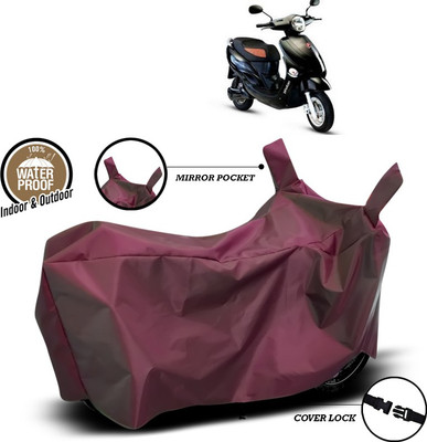 ANTHUB Waterproof Two Wheeler Cover for Hero(Electric Photon, Maroon)