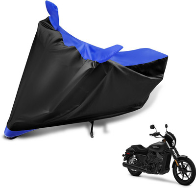 Auto Hub Two Wheeler Cover for Harley Davidson(Black, Blue)
