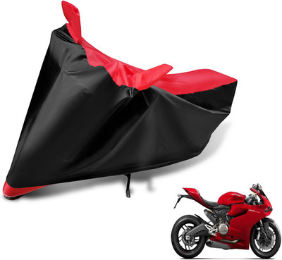 Auto Hub Two Wheeler Cover for Ducati(899 Panigale, Black, Red)