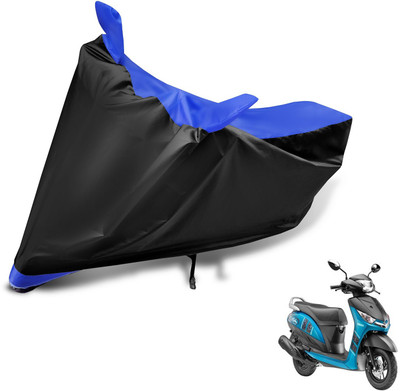 Auto Hub Two Wheeler Cover for Yamaha(Alpha, Black, Blue)